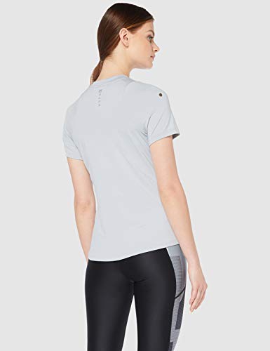 Under Armour UA Rush Short Sleeve Camiseta, Mujer, Gris (Mod Gray/Black 011), M