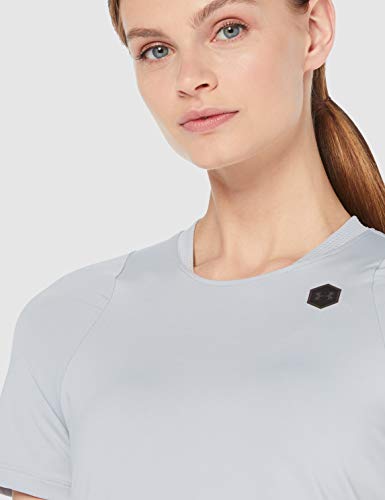 Under Armour UA Rush Short Sleeve Camiseta, Mujer, Gris (Mod Gray/Black 011), M