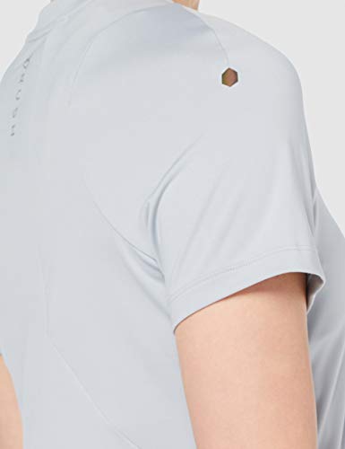 Under Armour UA Rush Short Sleeve Camiseta, Mujer, Gris (Mod Gray/Black 011), M