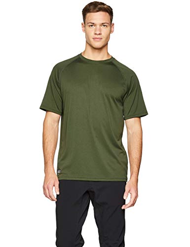 Under Armour UA Tactical Tech Camiseta Masculina, Camiseta Transpirable, Ancha Camiseta de Manga Corta Que se Seca rápidamente, Marine Od Green/Clear (390), MD
