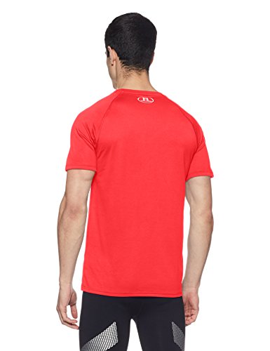 Under Armour Ua Tech Ss Tee, Camiseta De Fitness Hombre, Rojo (Red), M