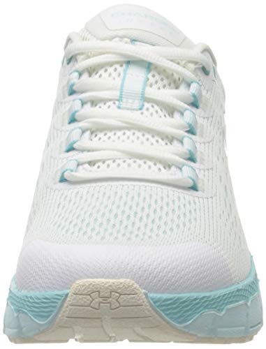 Under Armour UA W Charged Intake 4, Zapatillas de Running para Mujer, Blanco (White/Rift Blue/Blue Haze), 38 EU