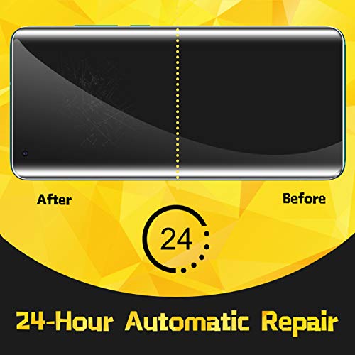 UniqueMe [3 Pack Protector de Pantalla para Xiaomi Mi 10 / Mi 10 Pro, [Fácil instalación] [Huella Digital Disponible] HD Clear TPU Case Friendly Película Flexible de Cobertura Completa