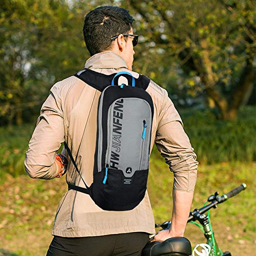 Unisexo Mochila Impermeable para Correr en Bicicleta Senderismo Ciclismo de Montaña Esquí de Snowboard, Mochila Transpirable para Deportes al Aire Libre Cámping,10L