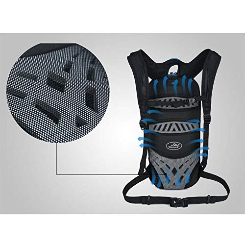 Unisexo Mochila Impermeable para Correr en Bicicleta Senderismo Ciclismo de Montaña Esquí de Snowboard, Mochila Transpirable para Deportes al Aire Libre Cámping,10L