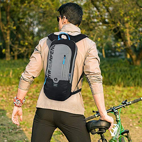 Unisexo Mochila Impermeable para Correr en Bicicleta Senderismo Ciclismo de Montaña Esquí de Snowboard, Mochila Transpirable para Deportes al Aire Libre Cámping,10L