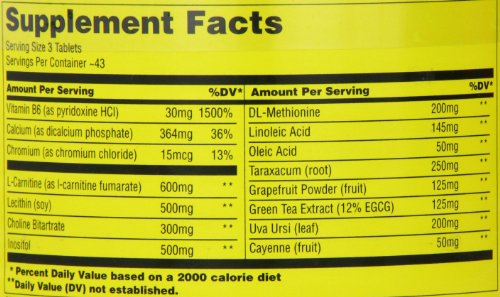 Universal Nutrition Super Cuts 3-130 Tabletas