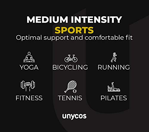 Unycos - Sujetador Deportivo para Mujer con Almohadillas Extraíbles. Run Bra (Blanco - M)