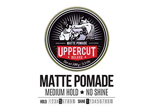 Uppercut Deluxe Matt Pomade, retención media, 100 g