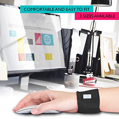 Uppo - Reposamuñecas para Ordenador portátil Mantiene la muñeca en un ángulo Saludable. Suaviza la rigidez y el Dolor ergonómico. Evitar túnel carpiano, tensión repetitiva, Color Rojo Rosa