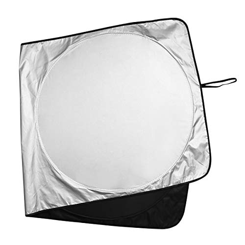 URAQT Parasol Delantero Coche, Coche Sol Sombra, Parasol de Parabrisas Delantero,Parasol Protector Solar para Coche Parasoles Cubierta de Parabrisas Plegable Sombrilla Resistir a Los Rayos UV