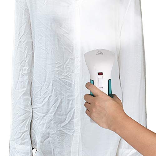 URAQT Plancha Ropa Vapor Vertical, Plancha de Vapor de Viaje, 880W 15s Plancha Vertical Viaje de Ropa con Vapor Doble, Vertical y Horizontal, Desmontable Tanque de Agua, Hogar y Viajes y línea es 1.7m