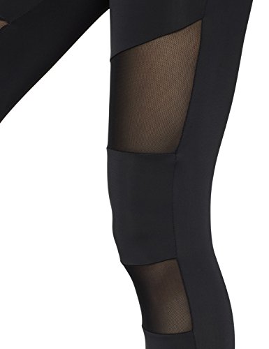 Urban Classics Ladies Tech Mesh, Leggings para Mujer, Negro (Black 7), X-Small