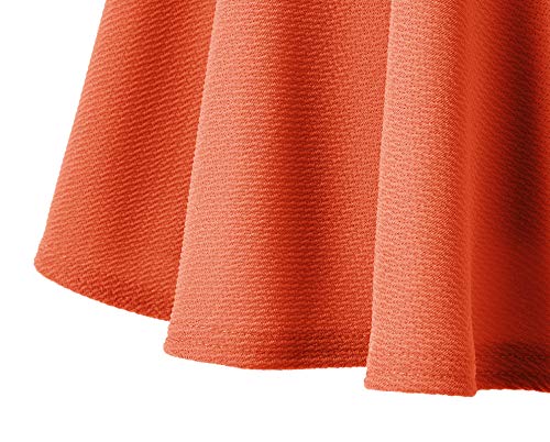 Urban GoCo Falda Mujer Elástica Plisada Básica Patinador Multifuncional Corto Falda (X-Small, Naranja)