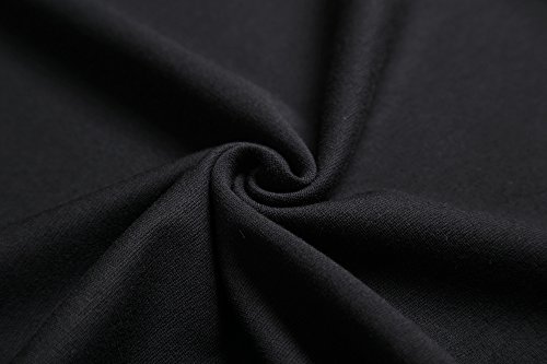 Urban GoCo Mujeres Falda Midi Lápiz Cintura Alta Elasticidad Bodycon Tubo Falda Oficina Negro M