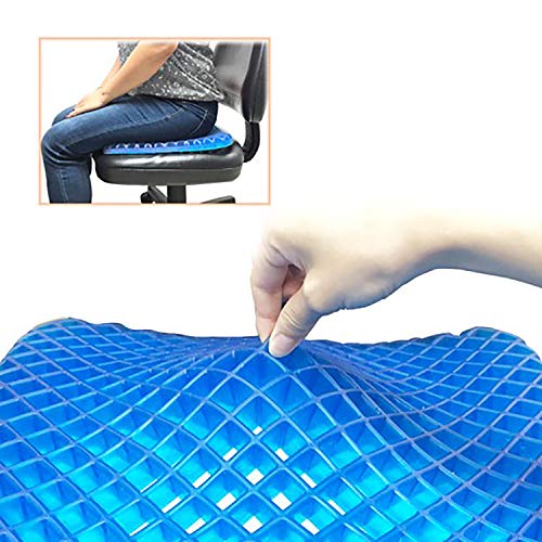 Urbo cojín ortopédico y ergonómico para silla con soporte equilibrado para sentarse mucho tiempo, alivio del dolor coxis, ciática, sudor molesto, tamaño mediano y diseño de memoria para oficina y casa