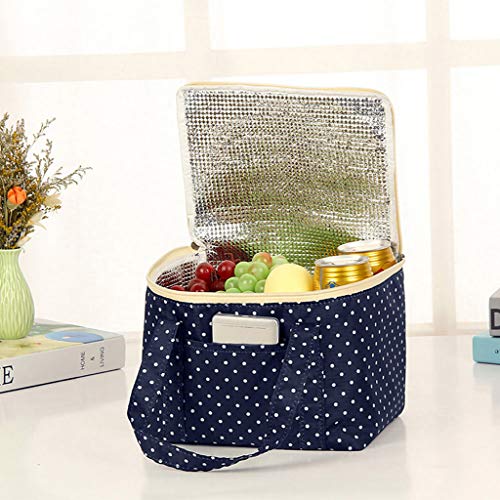 URIBAKY Bolsas Con ImpresióN De Puntos En El Enfriador Aislado De La Tienda De Comestibles para La Entrega De Un Viaje De Compras para Llevar Compras De Picnic