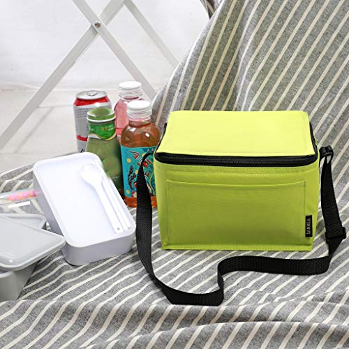 URIBAKY Bolsas Para Almuerzo, Color SóLido 6L Bolsa para Almuerzo PortáTil A Prueba De Fugas, Bolsas TéRmicas para Picnic Refrigerador para Almuerzo Cierre con Cremallera