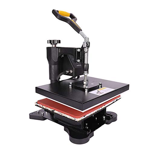UROK Prensa de Calor 30X25CM Máquina de Prensa de Calor 600W con Controlador LED Digital Heat Press Machine para Camiseta (30X25CM)