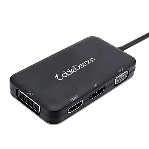 USB-C adaptador multipuerto, cabledeconn USB-C 3.1 Tipo C a HDMI dp dvi vga 4 K Cable adaptador convertidor para nuevos MacBook