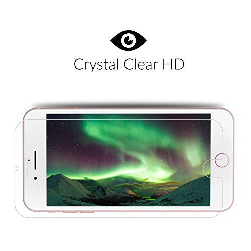 UTECTION 2X Protector de Pantalla para Apple iPhone 8 Plus - Vidrio Templado 9H Crystal Clear - Máxima protección Anti-Golpes - Sin Burbujas Cristal blindado Transparente