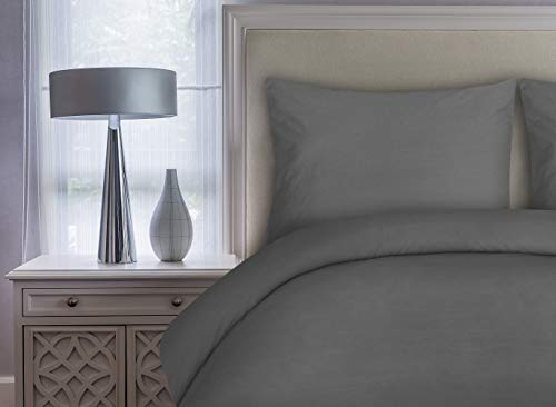 Utopia Bedding Juego de Funda de Edredón - Microfibra Funda de Nórdica y 2 Fundas de Almohada - (Cama 135/150, 230x220cm, Gris)