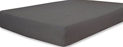 Utopia Bedding Sábana Bajera Ajustable - Bolsillo Profundo - Microfibra Cepillada - (Gris, 135 x 190 cm)