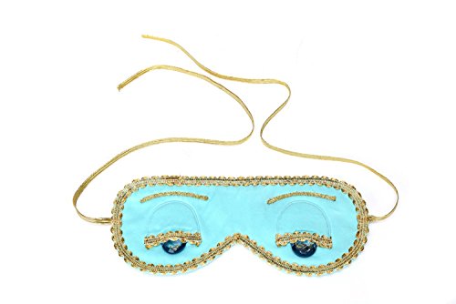 Utopiat máscara para los ojos de seda audrey style en azul turquesa inspirada en BAT's
