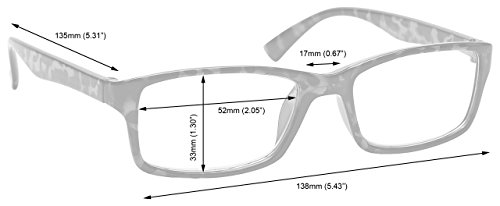 Uv Reader Gafas De Lectura Negro Lectores Valor Pack 2 Hombres Mujeres Uvr2092Bk +2,00 2 Unidades 70 g