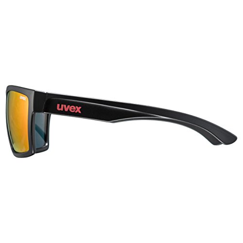 Uvex LGL 29 Gafas de Ciclismo, Unisex Adulto, Negro/Rojo, Talla Única