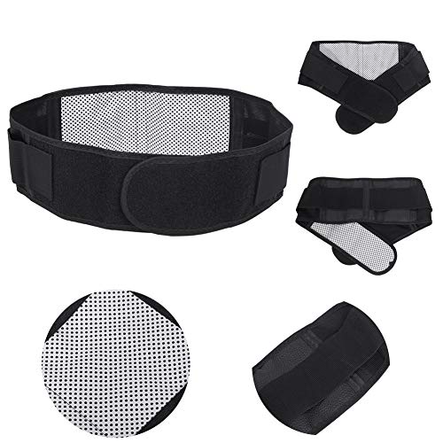 Uxsiya Almohadillas térmicas para cinturón Cinturón de Calor para la Cintura Soporte para Terapia Lumbar Cuidado de la Cintura Abdominal Kit Lumbar Muscular para Hombres y Mujeres Almohadilla