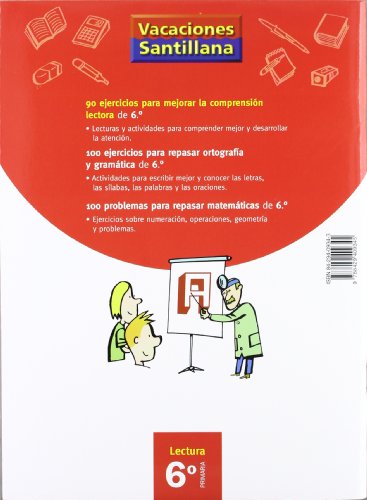 Vacaciones Santillana, lectura, comprensión lectora, 6 Educación Primaria. Cuaderno - 9788429409345