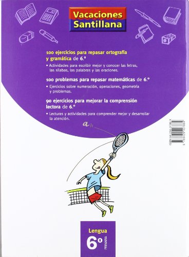 Vacaciónes Santillana, lengua, ortografía y gramática, 6 Educación PriMaría. Cuaderno - 9788429407884