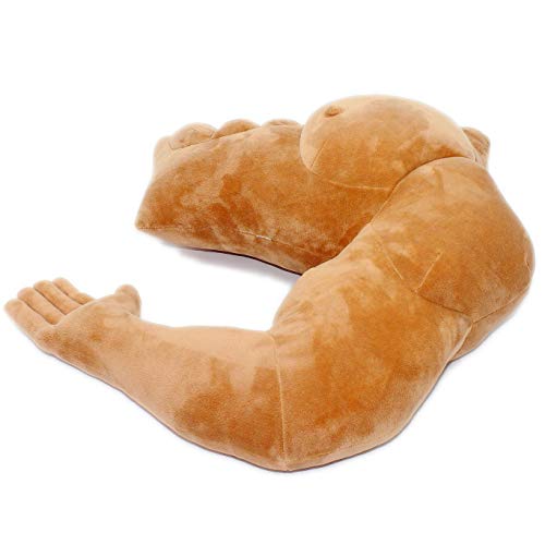 VACHICHI - Almohada para el cuerpo del hombre muscular, para novio, marido, esposo, amigo, broma, regalo de broma para cumpleaños, día de San Valentín