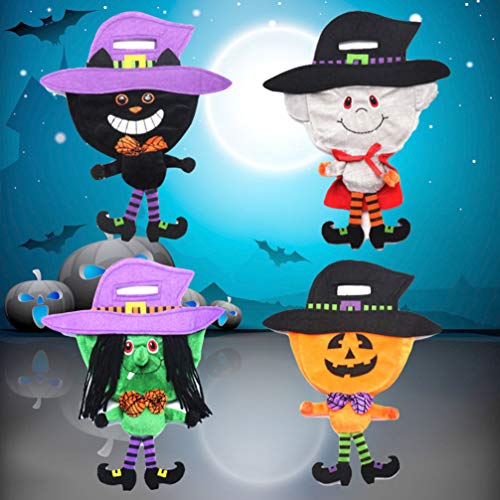 VALICLUD Cubo de Dulces de Halloween para Truco O Trato Fiesta de Disfraces Saco de Lona Reutilizable para Decoración Favor