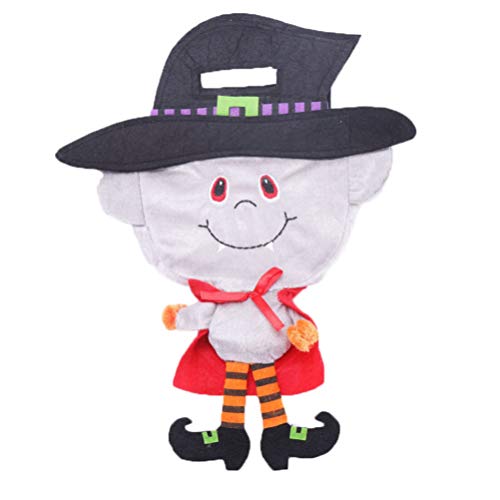 VALICLUD Cubo de Dulces de Halloween para Truco O Trato Fiesta de Disfraces Saco de Lona Reutilizable para Decoración Favor