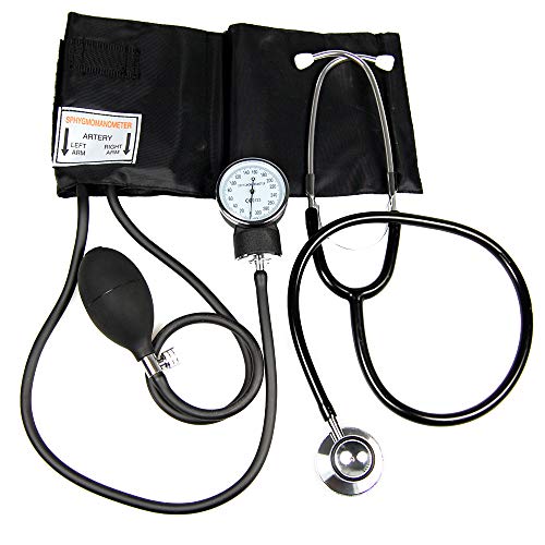 Valuemed Medical - Tensiómetro aneroide para medir la presión sanguínea. Incluye estetoscopio gratuito.