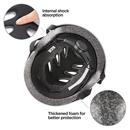 ValueTalks Casco Bicicleta Infantil con ajustador para Monopatín Patinaje BMX Esquiar,Apto para los niños de 5-16 años