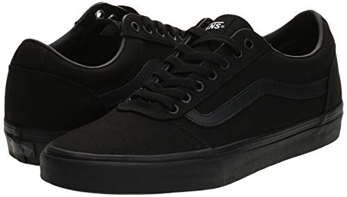 Vans Ward Canvas, Zapatillas para Hombre, Negro (Canvas/Black 186), 44 EU