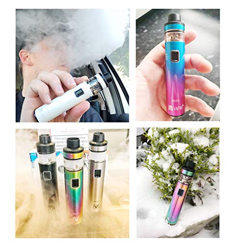 Vape Pen Starter Kit Vaptio Solo 2 KIT con 3000mAh Batería 2.0ml Mesh Core Todo en uno Estilo Vaporizador de cigarrillo electrónico No E Liquid No Nicotine (Negro)