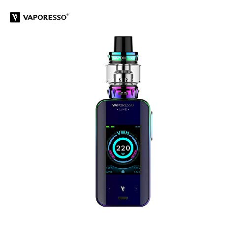 新品 	 Vaporesso Luxe-S Kit ，Cigarrillo Electrónico Vaping Kit 220W Box Mod Atomizador SKRR 8ml Tank E-Cig Vapor - Sin Nicotina y Sin E-líquido (Silver)