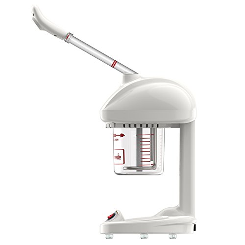 Vaporizador facial iónico Profesional Vaporizador facial 360 ° Rotación de Vaporizador iónico avanzado para la sauna facial SPA Hidratante.