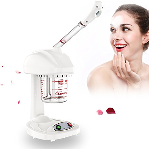 Vaporizador facial iónico Profesional Vaporizador facial 360 ° Rotación de Vaporizador iónico avanzado para la sauna facial SPA Hidratante.