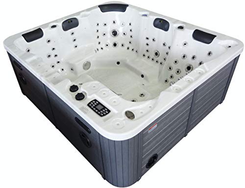 Vasa-Fit Whirlpool W200 - Jacuzzi, material acrílico sanitario, para 4-6 personas, color blanco cielo