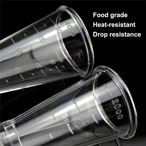 Vaso Medidor para Cócteles, JESSTOLO 2 Japonés Cocktail Jigger Dual Spirit Measure Cup 10ml/20ml & 20ml/40ml, para Bar y Hogar, para Licor, Bebidas, Vino, Ginebra, Whisky,