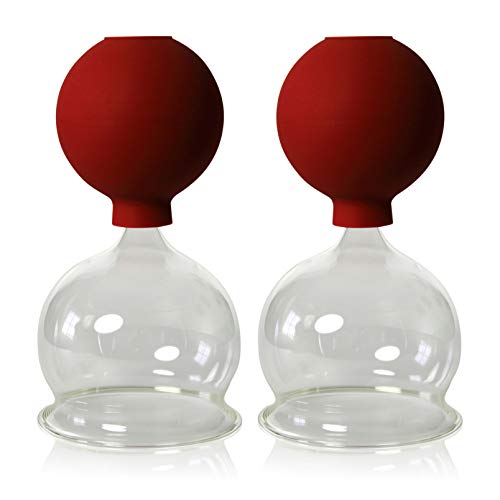 Vasos para ventosaterapia (con Pelota de 2 Unidades de 70 mm para Profesionales, medizinschen, ventosaterapia, Lauscha – Ventosas, Vasos, Lauscha el Original