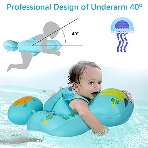 VATOS Flotadora para bebés 6meses-30meses Inflable Flotador de Natación para Bebés Bebé Recién Nacido Aprende a Nadar Entrenador Inflable Flotador para Bebés