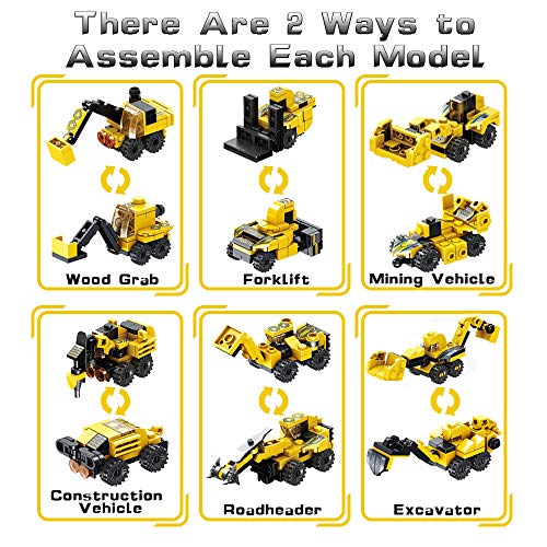 VATOS Robot Stem Juguetes de Construcción 12-in-1 573 PCS Educativo Ingeniería Bloques Aprendizaje Kit de Juguetes Diversión Creativa Mejor Regalo de Juguete para Niños de 6 años o más Niños y Niñas