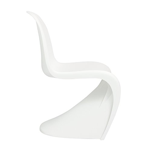 Vaukura Silla Pantom - Silla de Comedor de Polipropileno (Blanco)