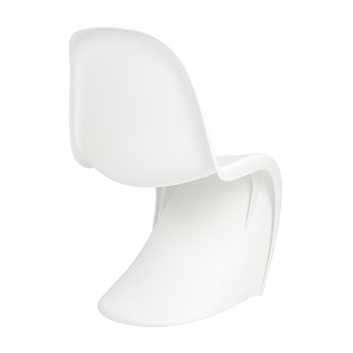 Vaukura Silla Pantom - Silla de Comedor de Polipropileno (Blanco)